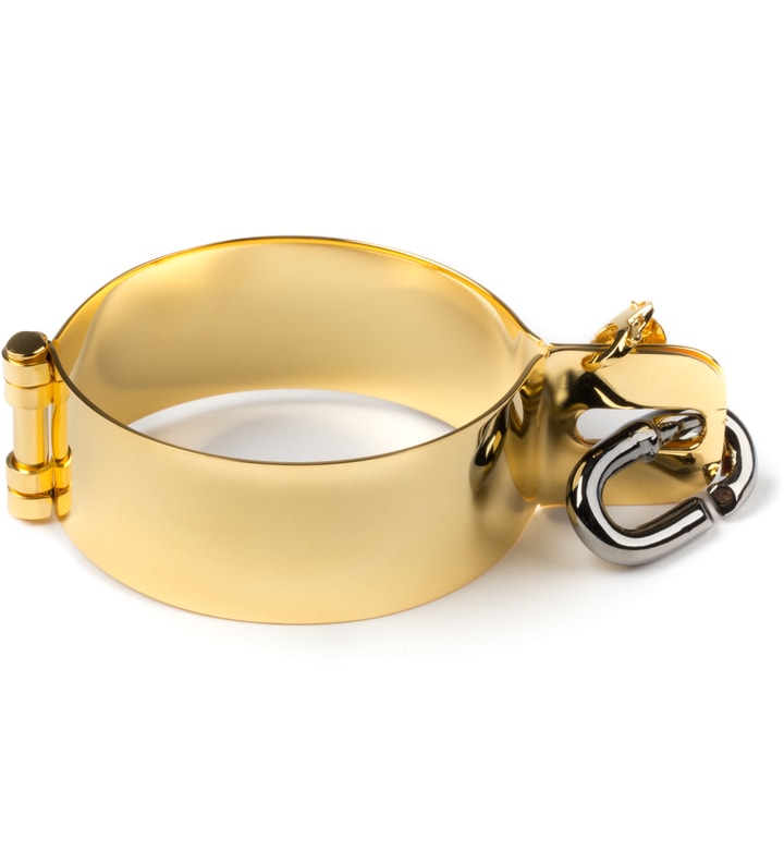 Brass with Gold Plating Chain Link Small Shackle Bracelet Placeholder Image