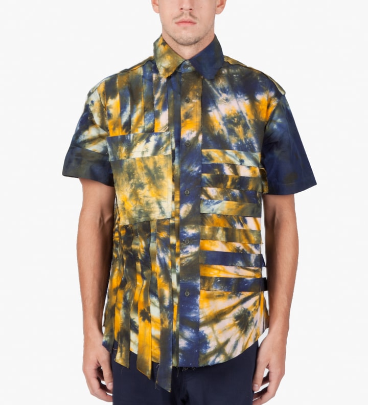 Green Tie-dye Short S/L Shirt Placeholder Image