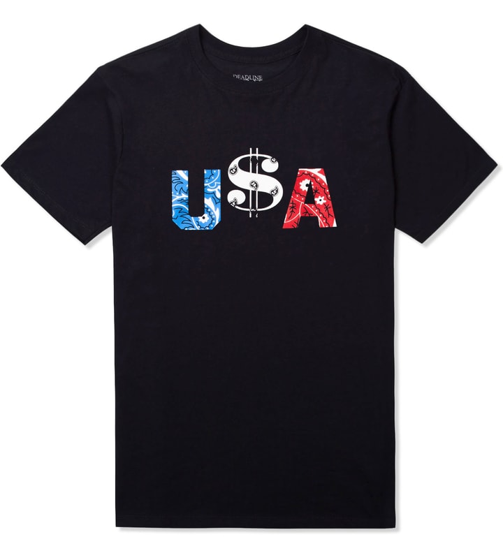 Black U$A T-Shirt Placeholder Image