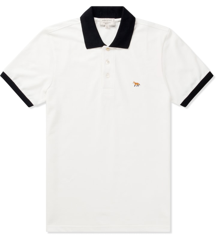 Cream Black Bicolored Polo Shirt  Placeholder Image