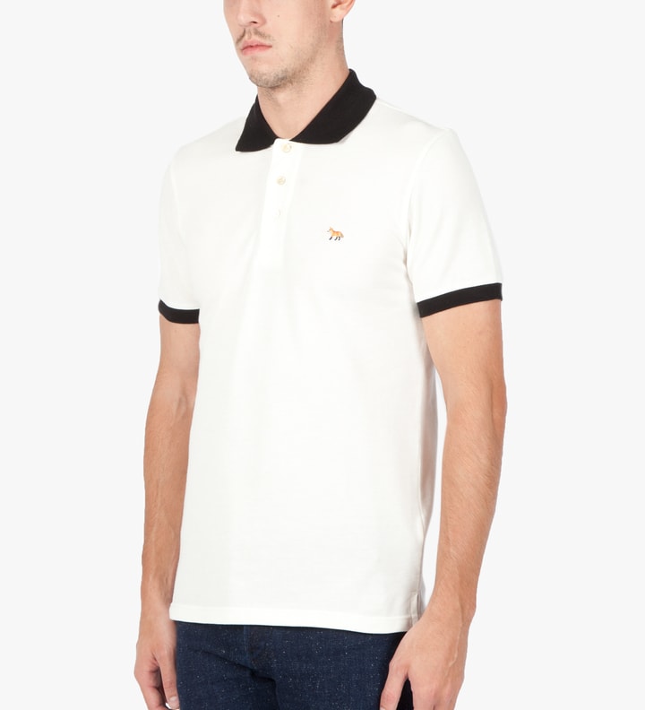 Cream Black Bicolored Polo Shirt  Placeholder Image