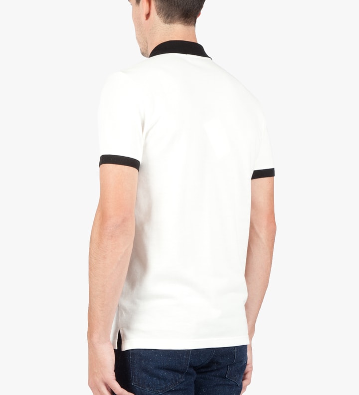 Cream Black Bicolored Polo Shirt  Placeholder Image