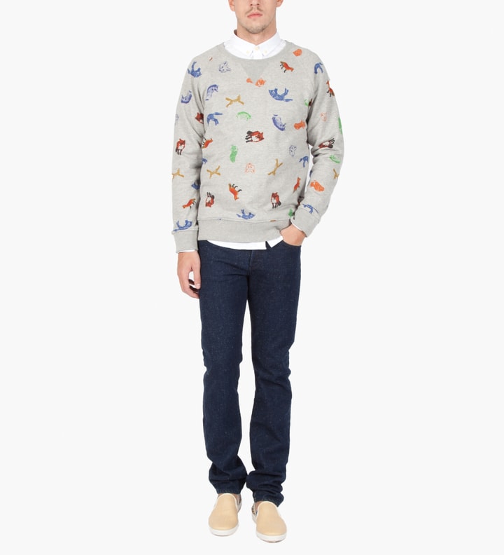 Grey Melange Childish Sweater  Placeholder Image