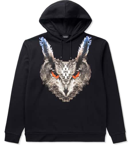 Marcelo Burlon - Black Lechuza Hoodie | HBX - ハイプビースト 