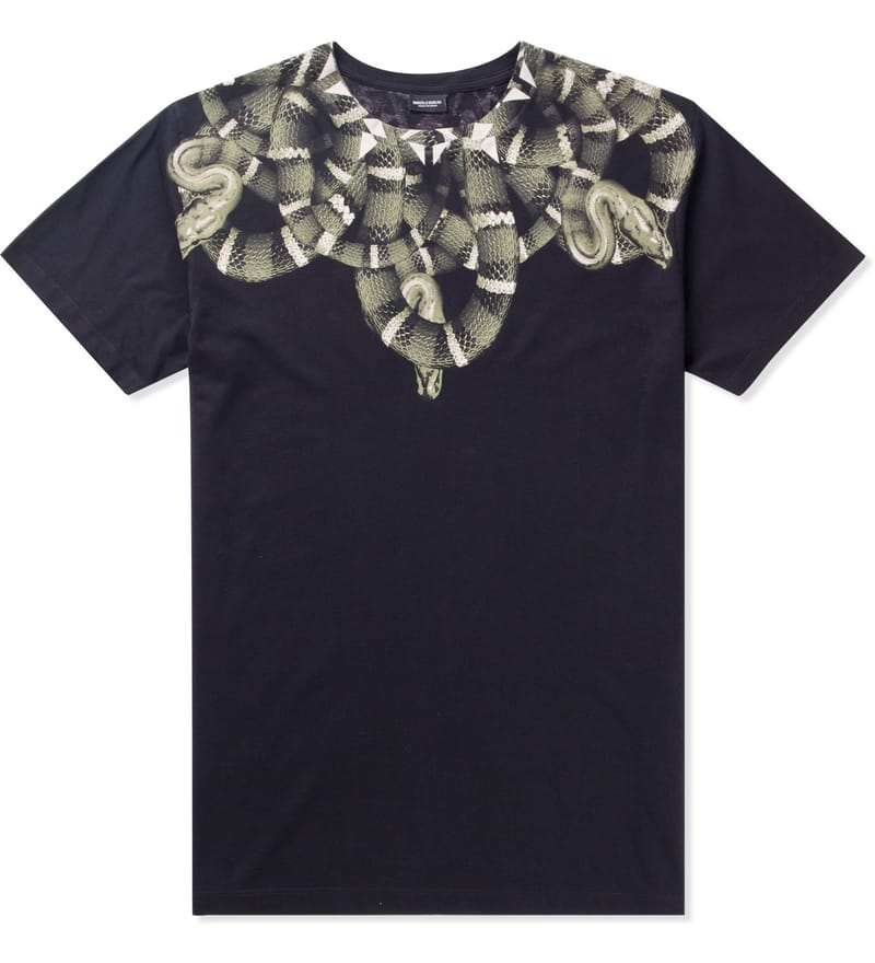 極美品】MARCELO BURLON Tシャツ スネーク ブラック M｜トップス