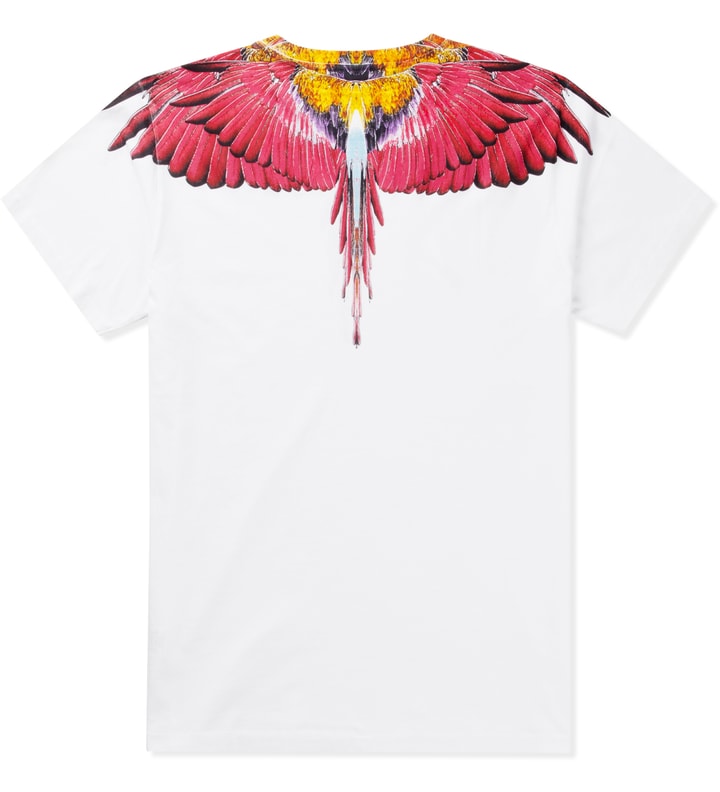 Marcelo Burlon - White Alas Red T-Shirt | HBX Globally Curated Fashion and Lifestyle by Hypebeast