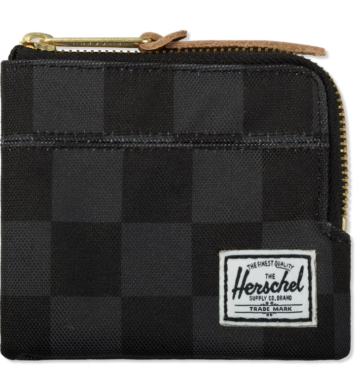 Black Checkerboard Johnny Zip Wallet Placeholder Image