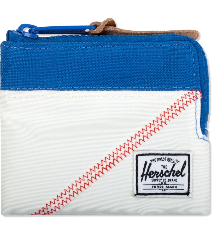 White/Regatta Blue Johnny Zip Wallet Placeholder Image