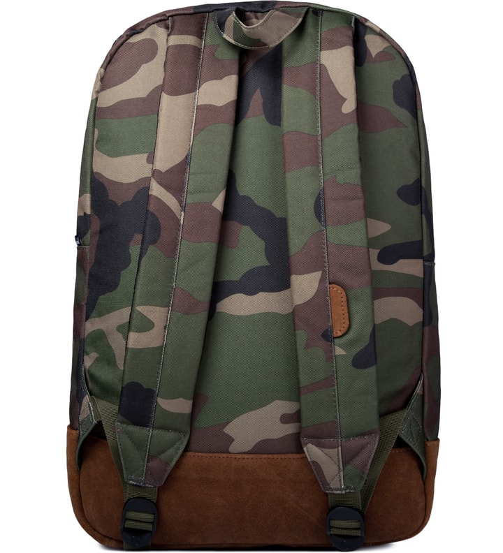 Woodland Camo/Suede Heritage Backpack  Placeholder Image