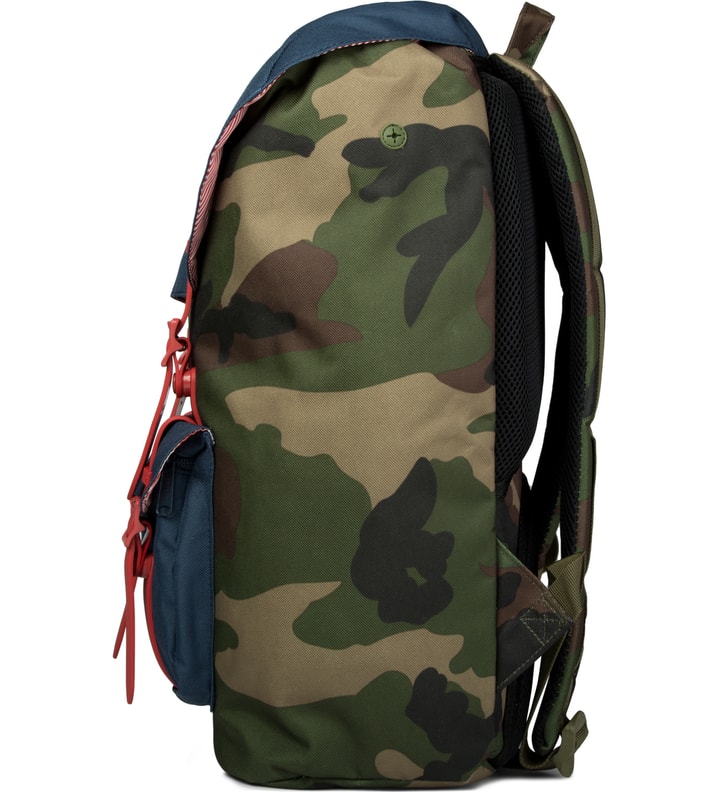 herschel america backpack woodland camo | Little With multiple pockets Herschel Supply Co. Camouflage Buckle