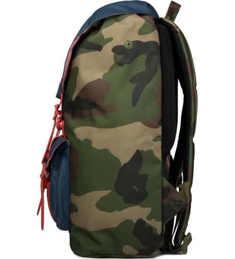 Herschel Supply Co. - Woodland Camo/Navy/Red Rubber Little  display picture 1