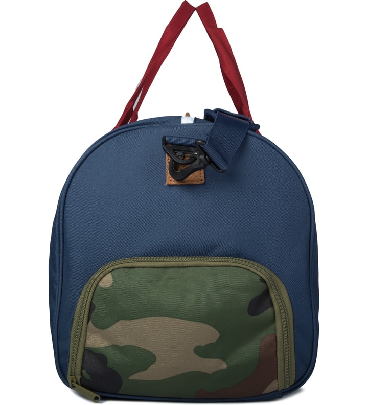 Navy/Red/Woodland Camo Novel Duffle Bag Placeholder Image