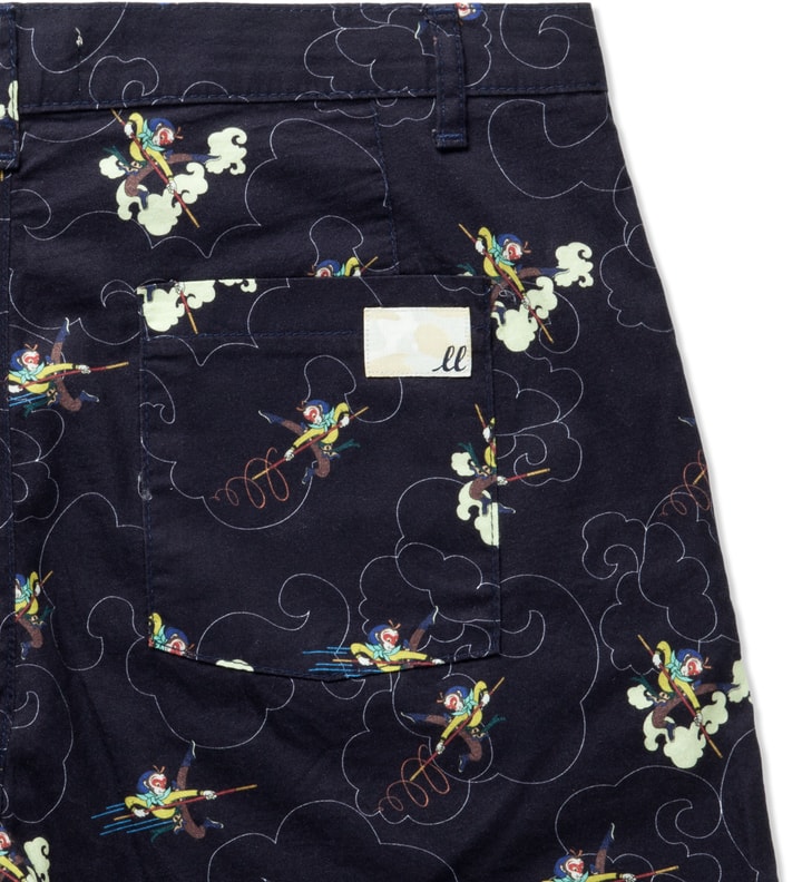 Navy Monkey King Print Short Placeholder Image