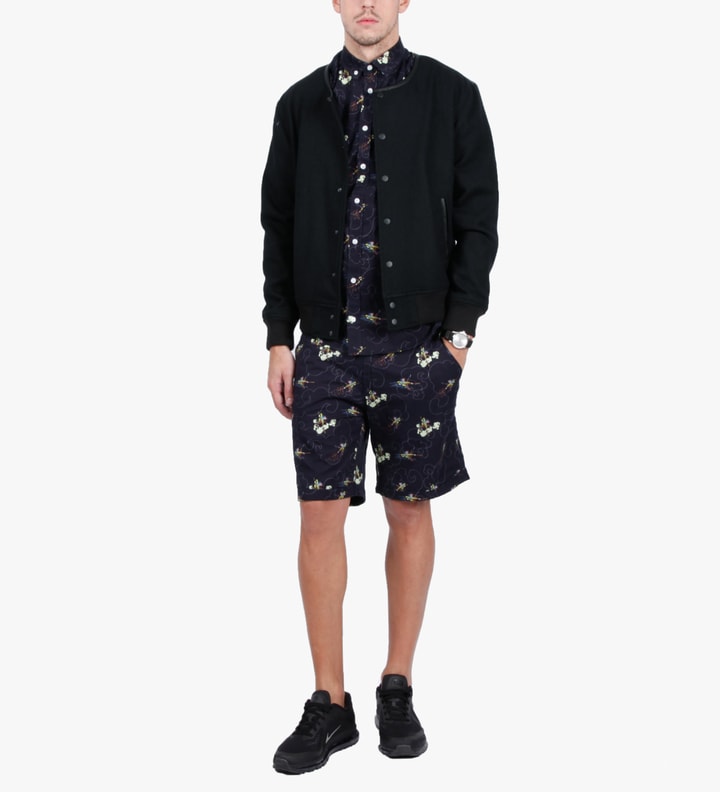 Navy Monkey King Print Short Placeholder Image