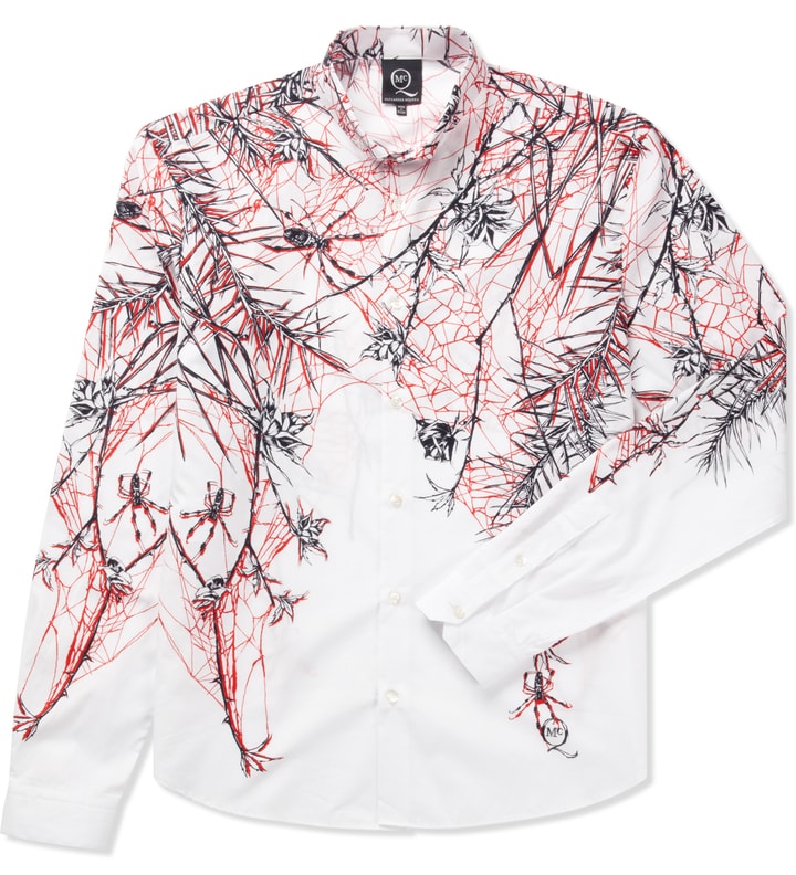 White Microgarden Classic Button-Up Shirt Placeholder Image