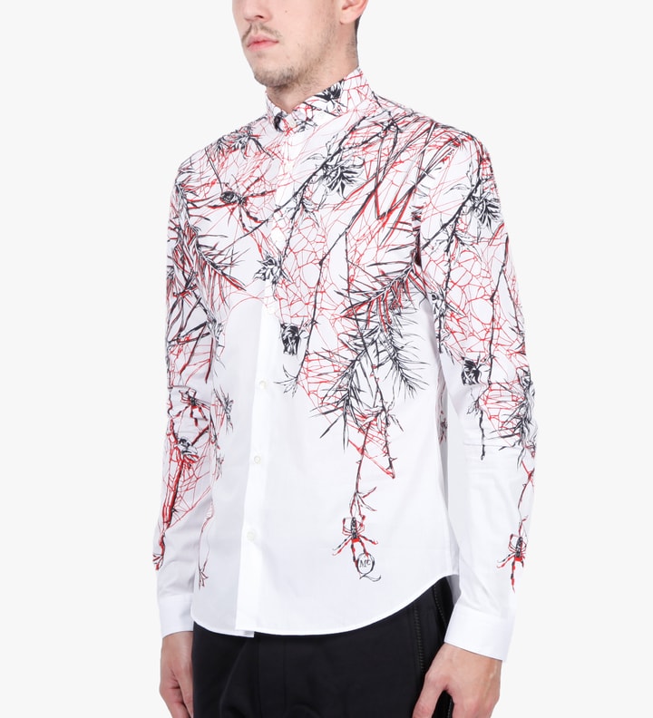 White Microgarden Classic Button-Up Shirt Placeholder Image