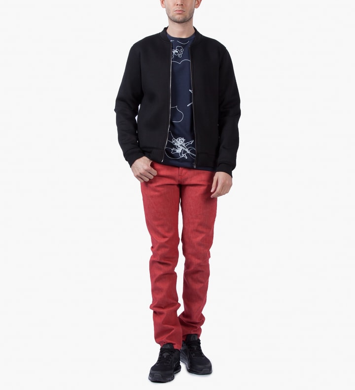 Navy Monkey King Print Grill AOP Sweater Placeholder Image