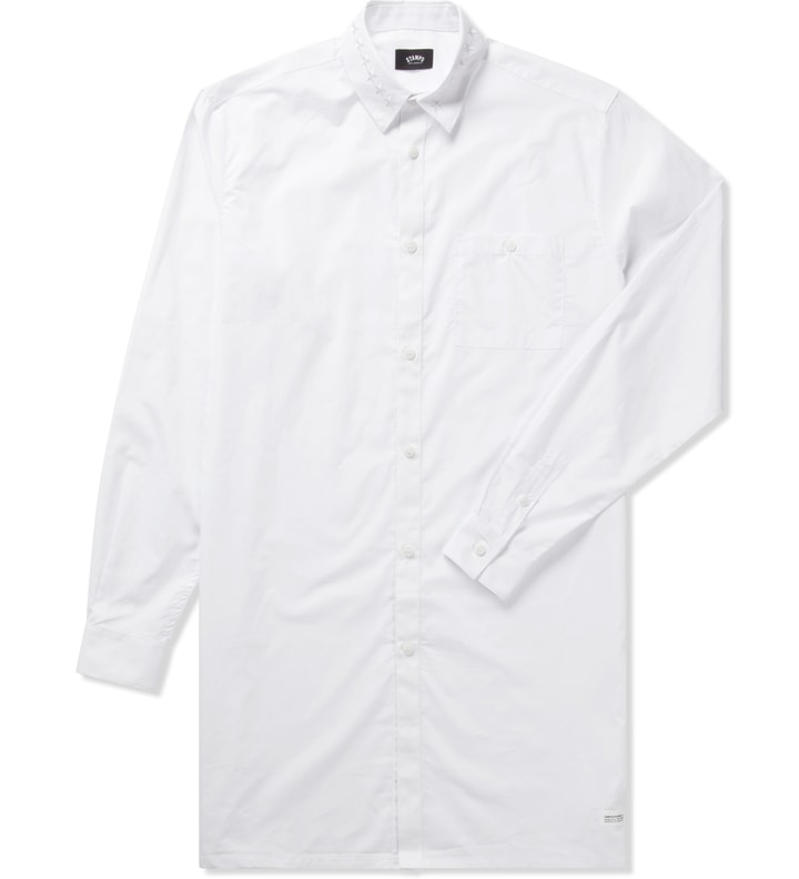 White Star Button Down Shirt  Placeholder Image