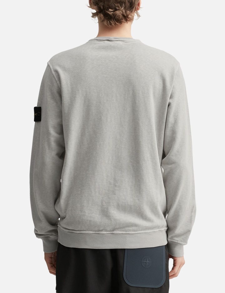 Stone Island Malfilé Fleece 'Old' Effect Crewneck Sweatshirt