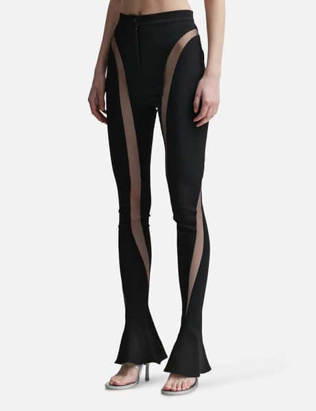 MUGLER - Sheer Spiral Leggings  HBX - Globally Curated Fashion