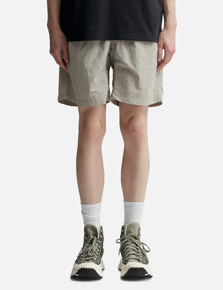 Shop Gramicci Nylon Lose Shorts In Beige