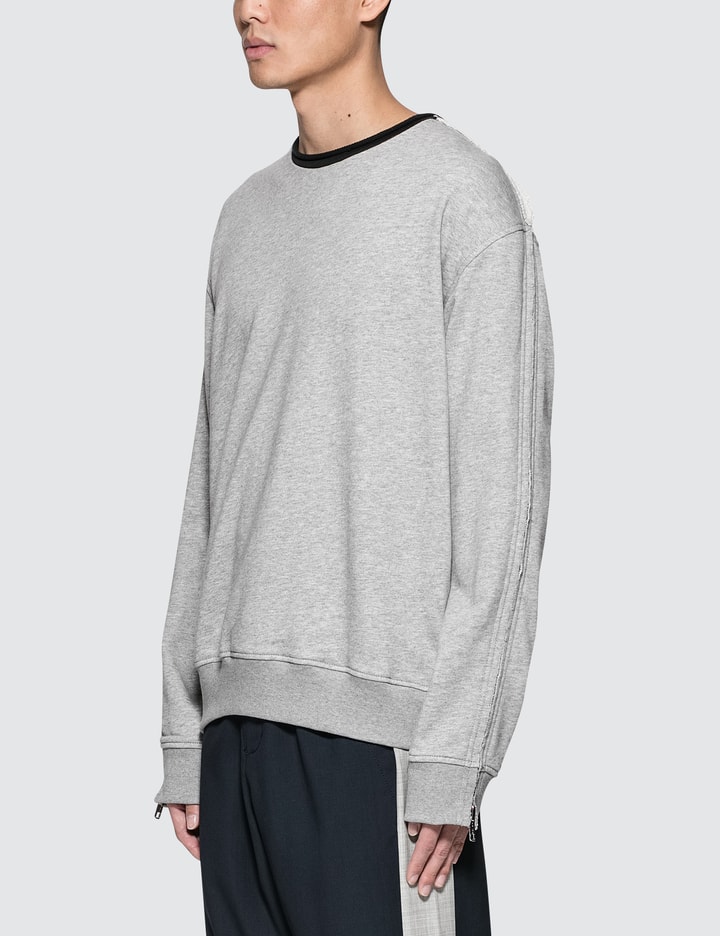 Roll Edge Sweatshirt with Zip Detail Placeholder Image