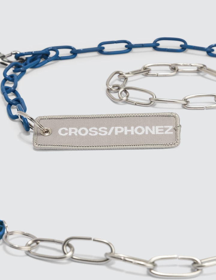 Dark Blue And Silver Chain iPhone Case Placeholder Image