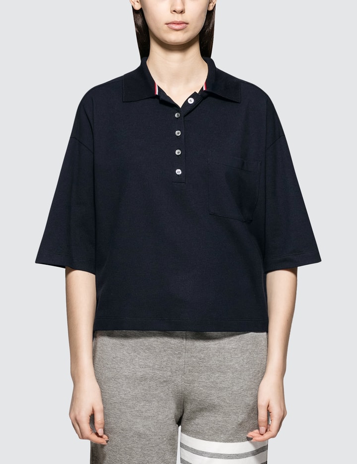 Oversized Ss Pocket Polo In Classic Pique Placeholder Image