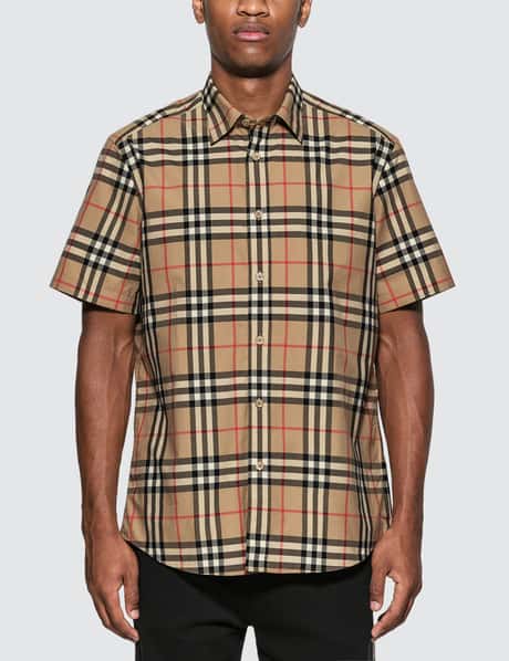 Burberry Vintage Check Short Sleeve Shirt HBX - Main Image