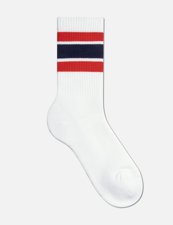 Serif Logo Striped socks Placeholder Image