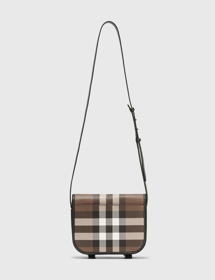 Check Print and Leather Messenger Bag Placeholder Image