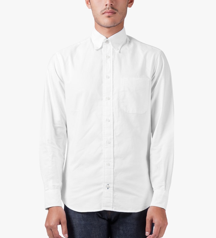 White Vintage Button Down Shirt Placeholder Image