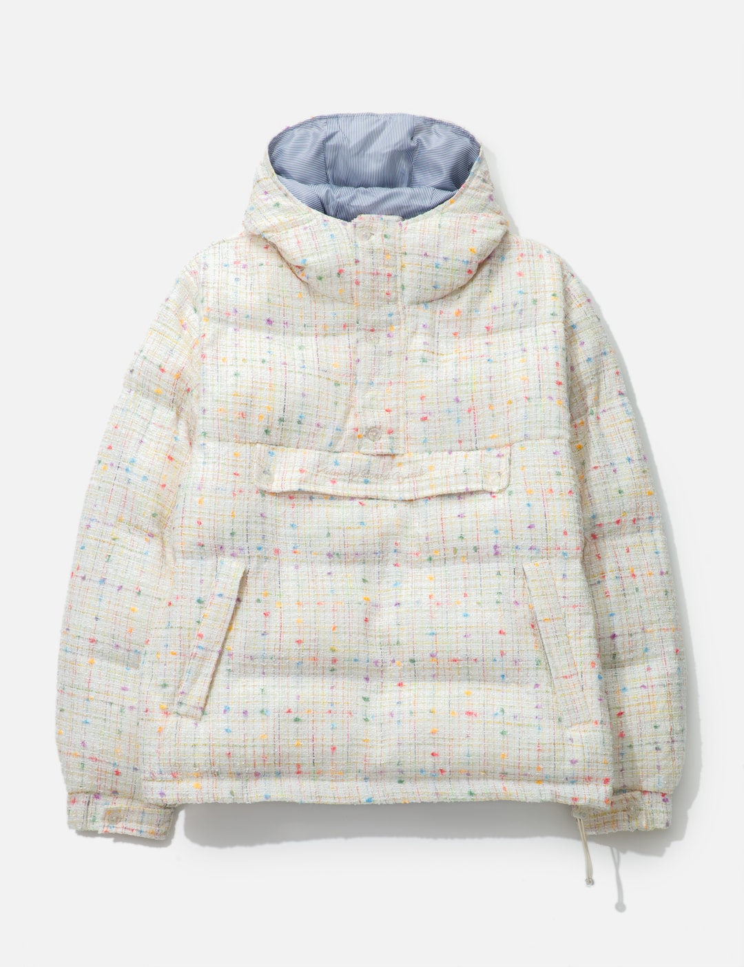 Advisory Board Crystals Abc. Tweed Hooded Puffer Jacket