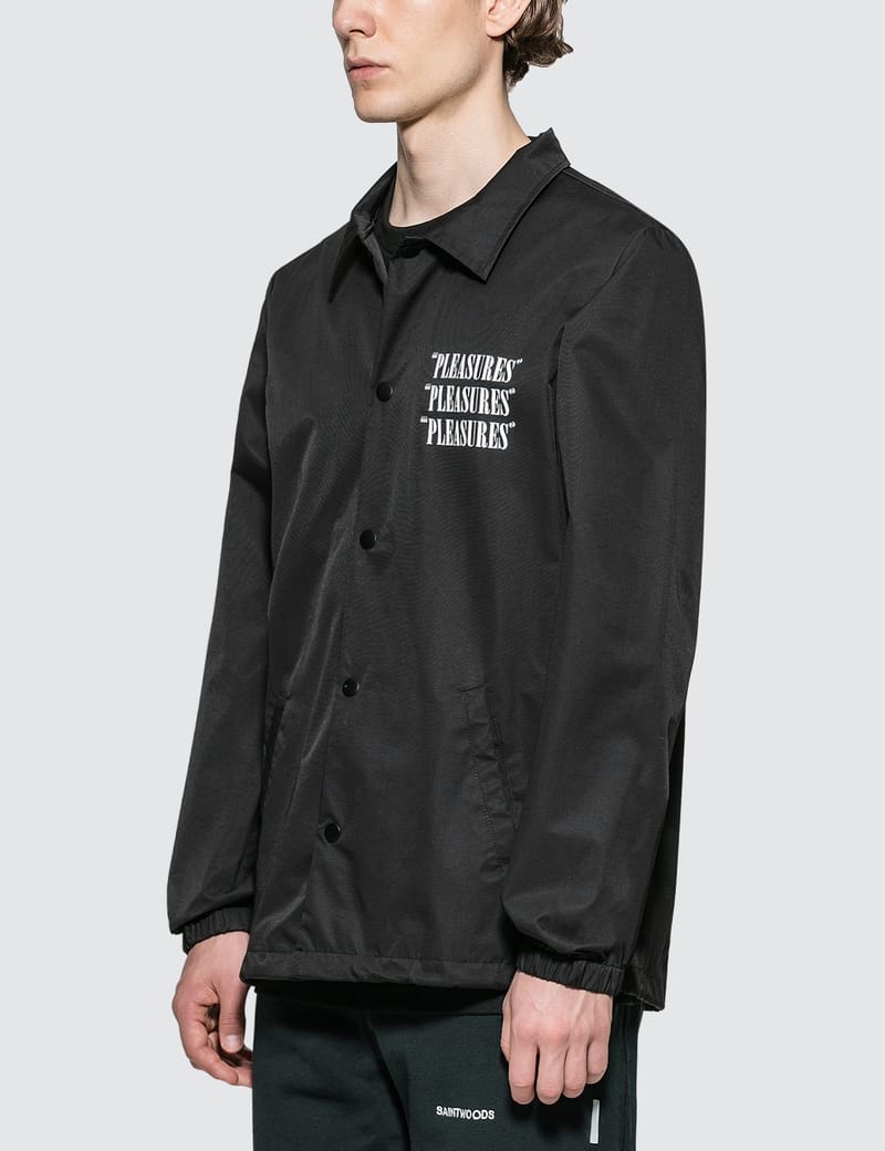 pleasures coach jacket