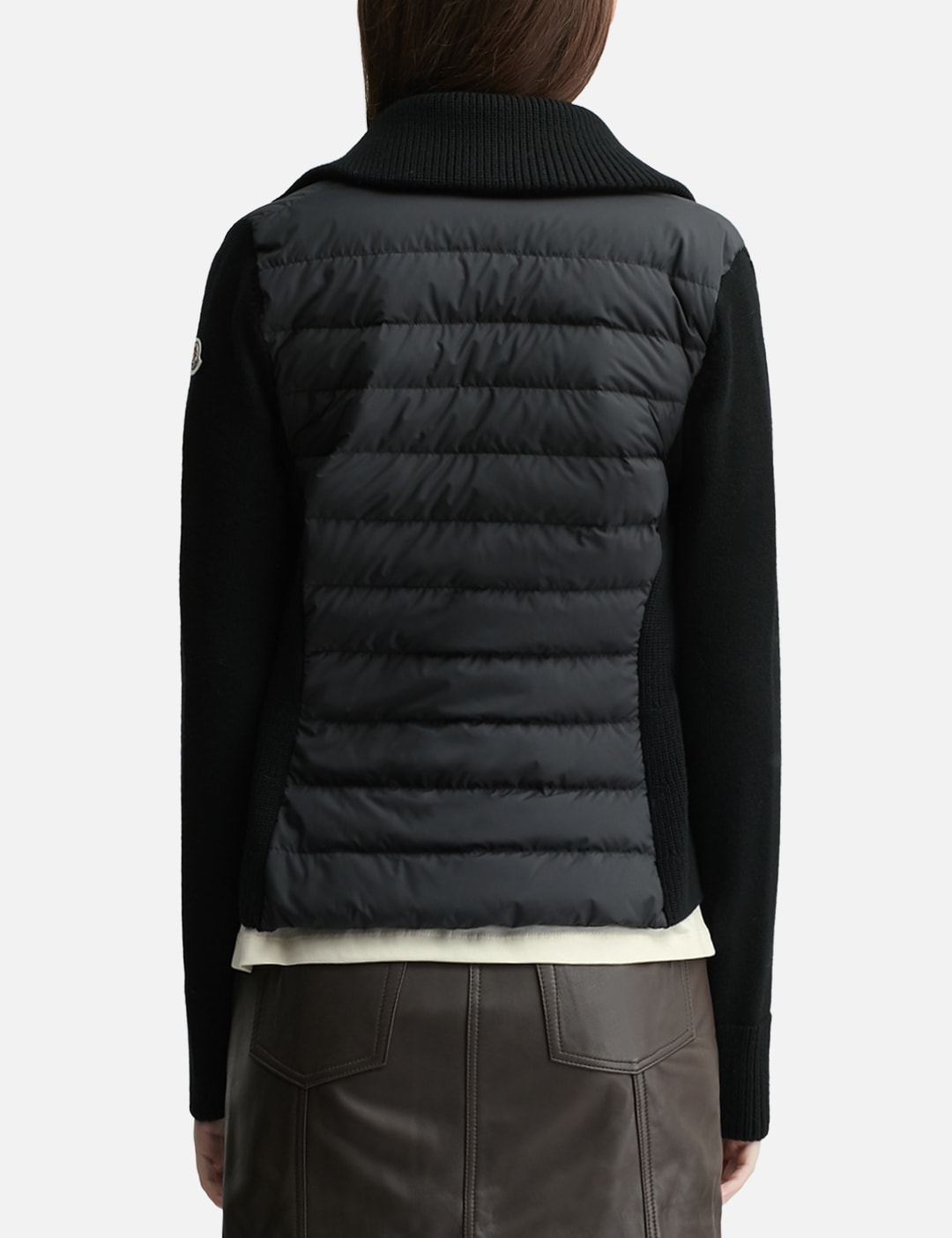 Padded Wool Zip-Up Cardigan view 10