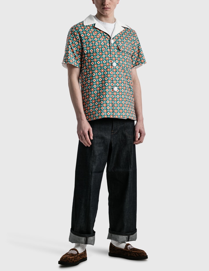 Flower Check Beach Shirt Placeholder Image