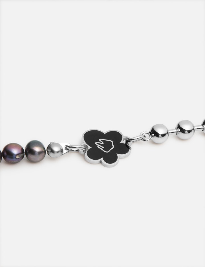 Black Flower and Pearl Bracelet Placeholder Image