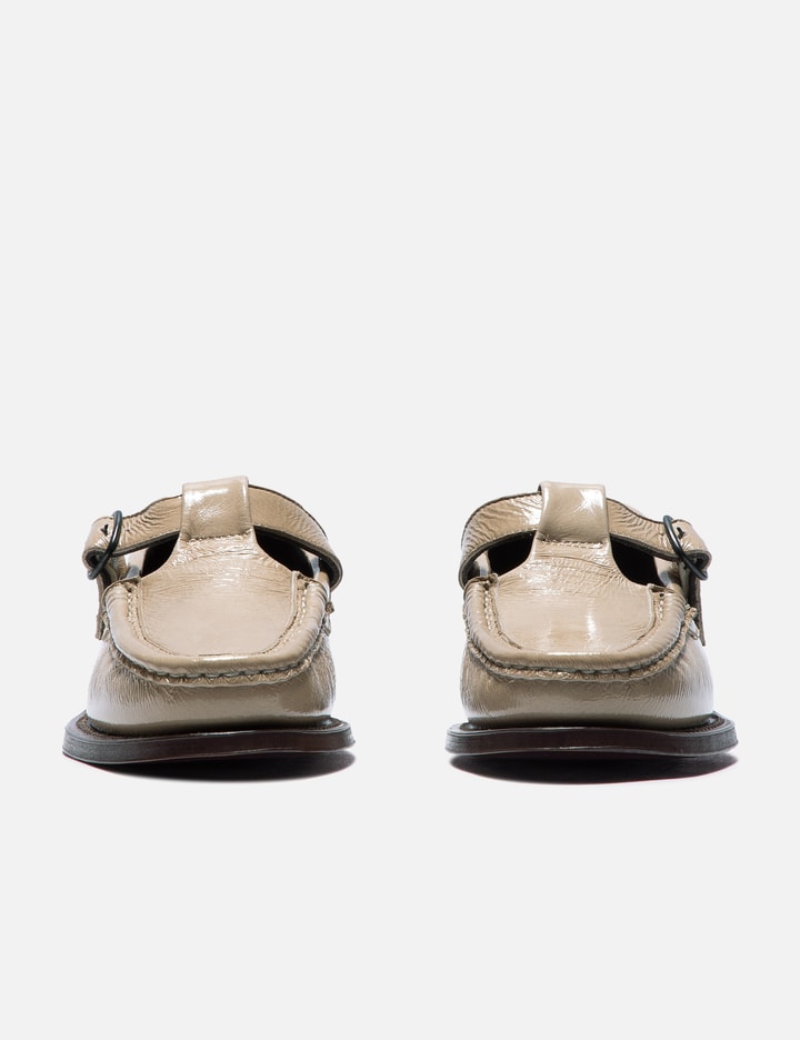 Alber Crinkled Glossy T-Bar Loafers Placeholder Image