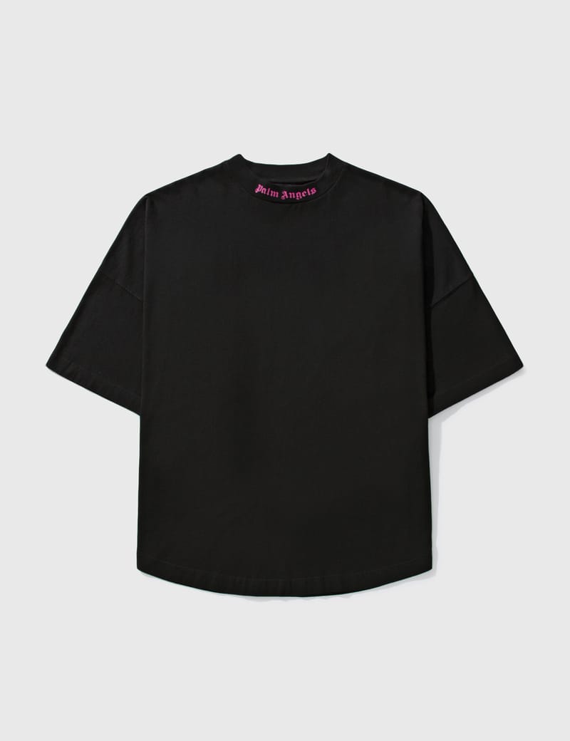 Palm Angels Oversized Double Logo T-shirt Black