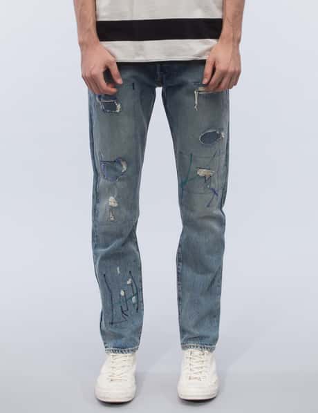 Levi's - Woodie Destruction 501 Customized Tapered Jeans