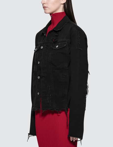 Misbhv Thunderdome Ripped Denim Jacket HBX - Main Image