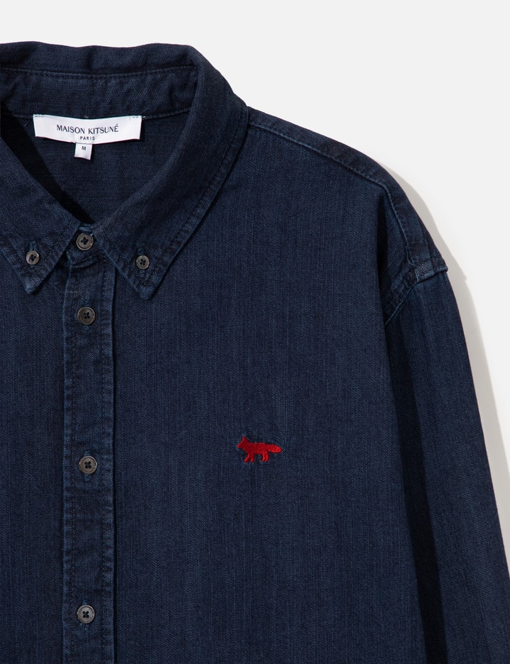 Maison Kitsuné Profile Fox Denim Casual Shirt