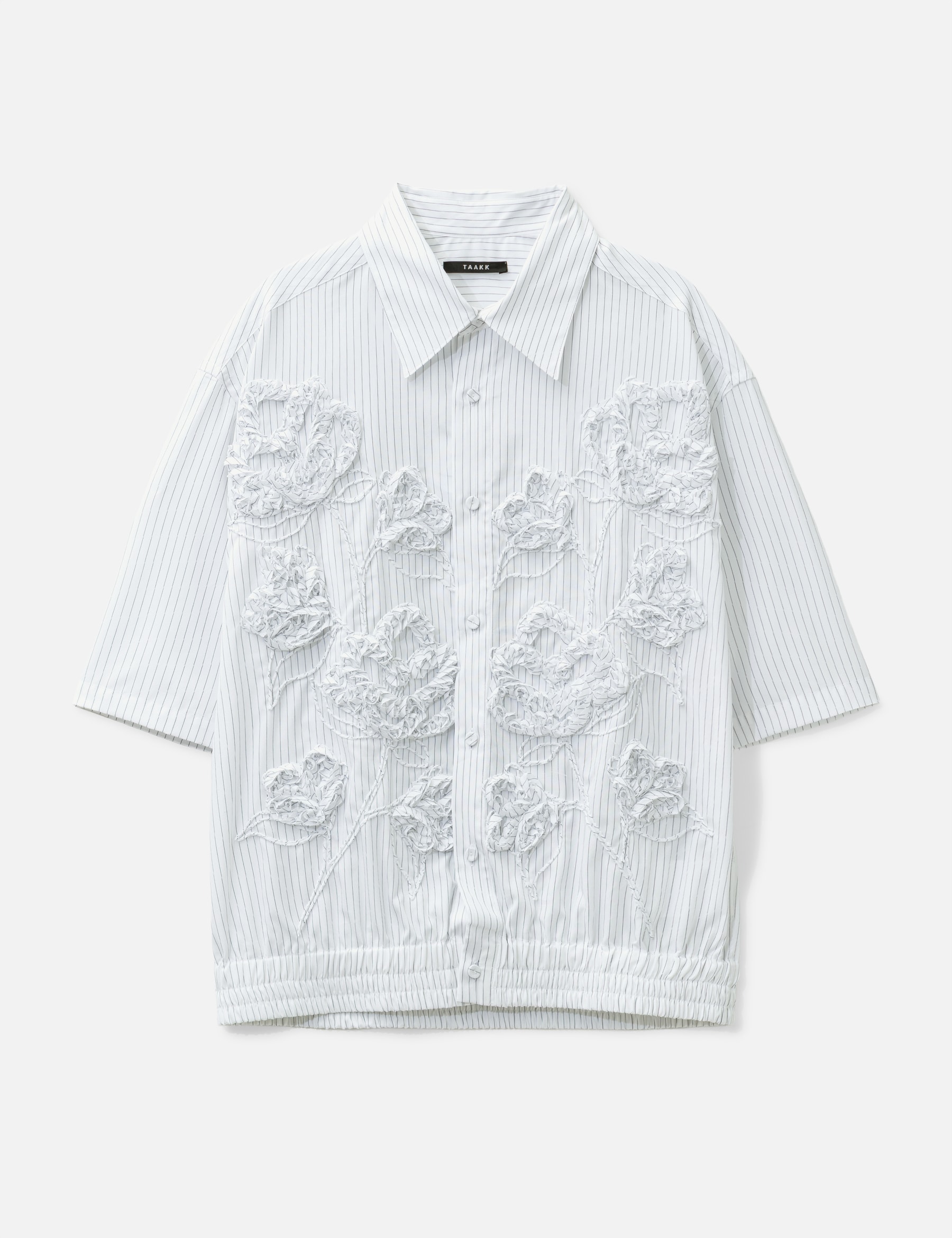 Flower Embroidery Short Sleeve Shirt view 16