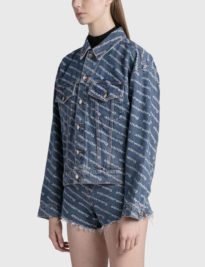 Logo Print Denim Jacket Placeholder Image