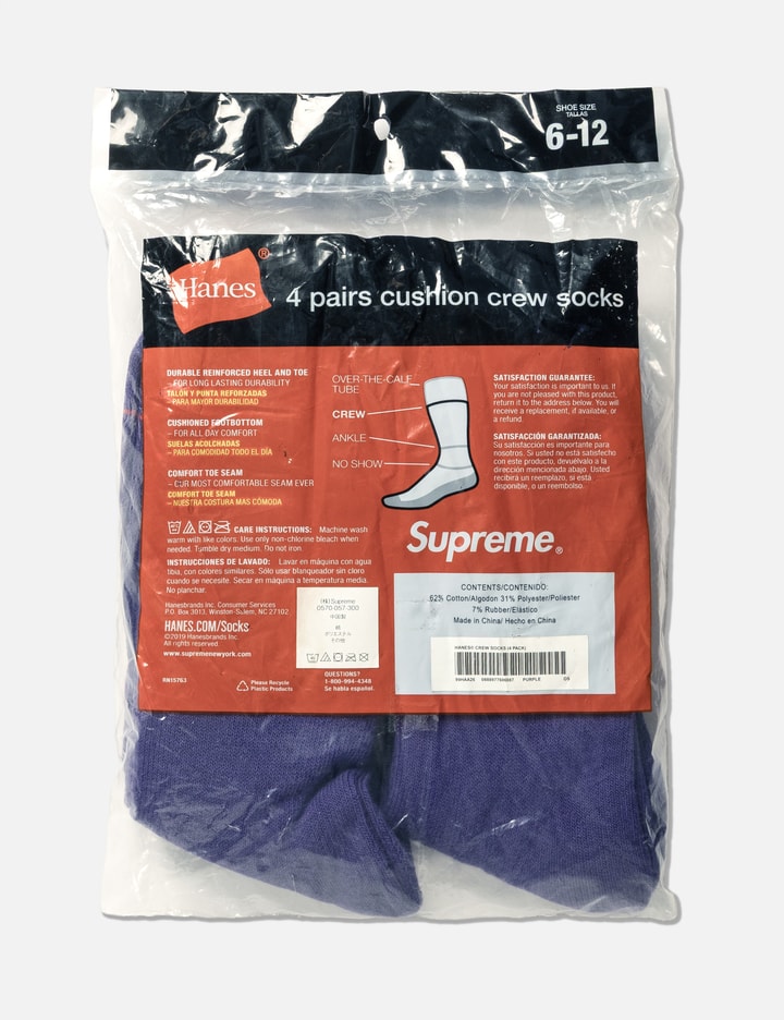 Supreme Supreme Hanes Crew Socks