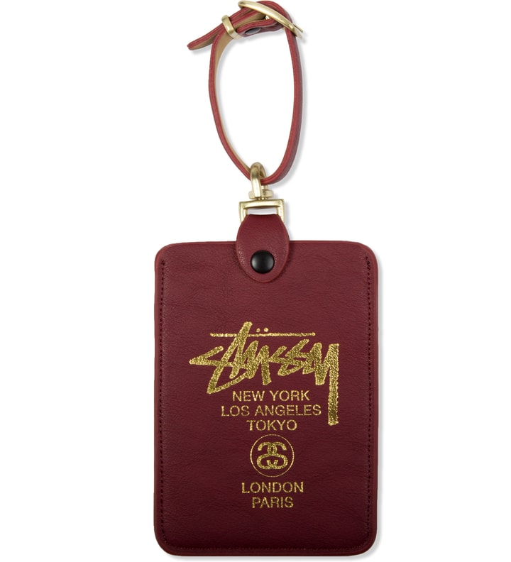 Burgundy Travel Name Tag Placeholder Image