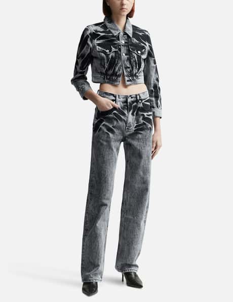 Blade Logo-Embroidered Ez Mid-Rise Wide-Leg Jeans view 11