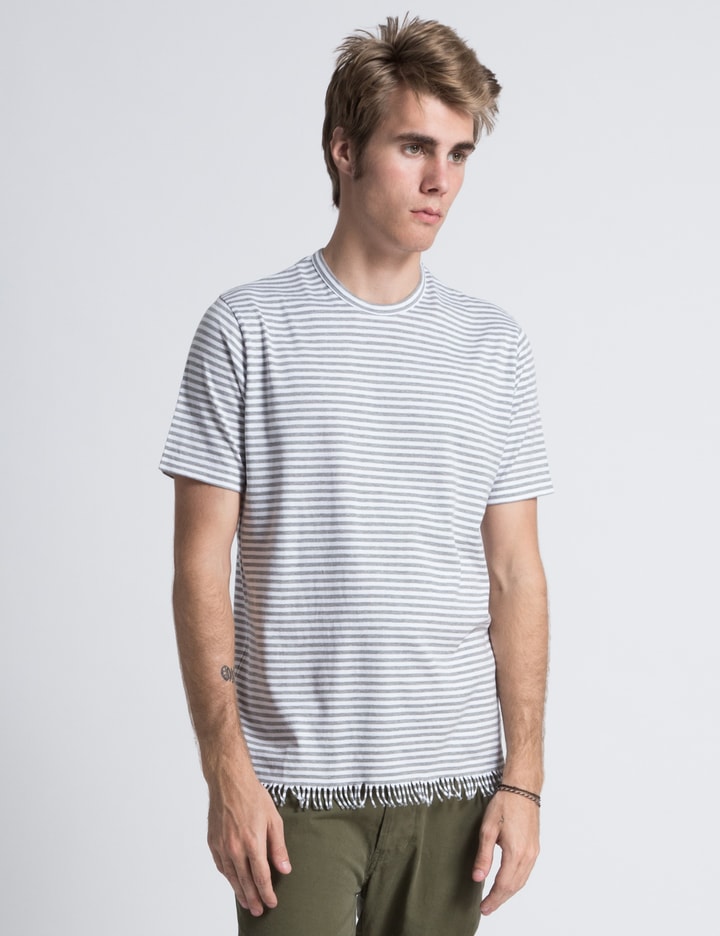 Grey Border Fringe S/S T-Shirt Placeholder Image