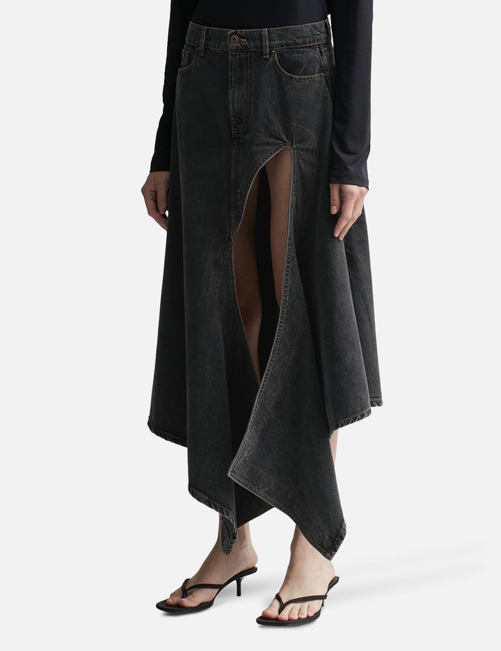 EVERGREEN CUT OUT DENIM SKIRT Placeholder Image