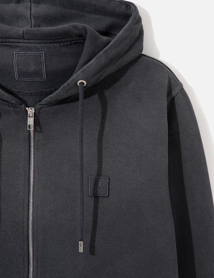 Wooyoungmi Logo Faded Zip-Up Hoodie